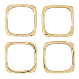 The Square Brass Napkin Rings