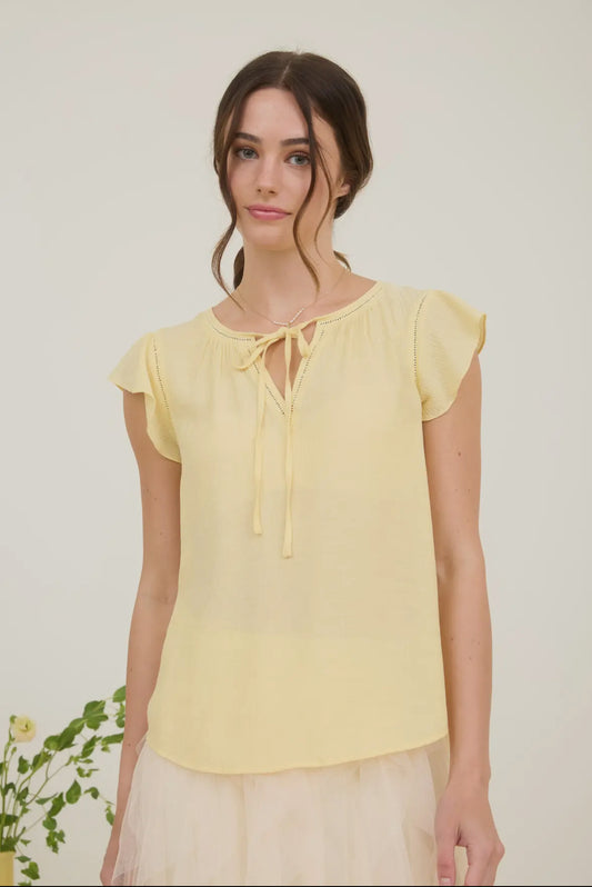The Daisy Ruffle Sleeve Top