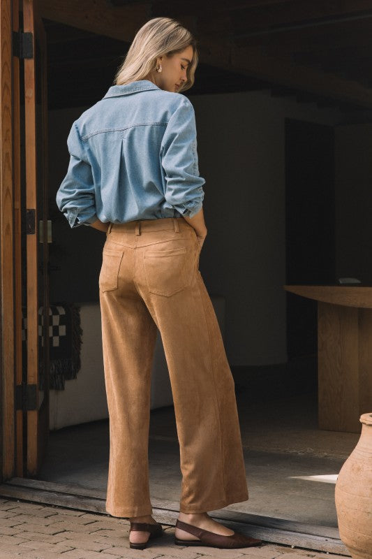 The Antonia Faux Suede Pants