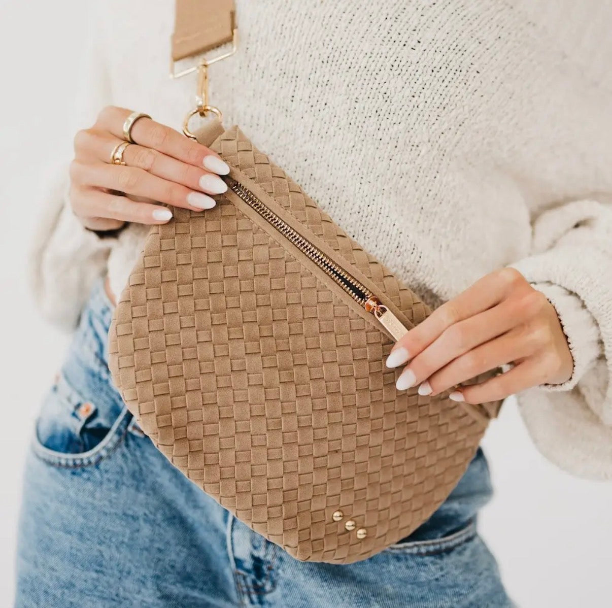 The Evie Suede Bum Bag