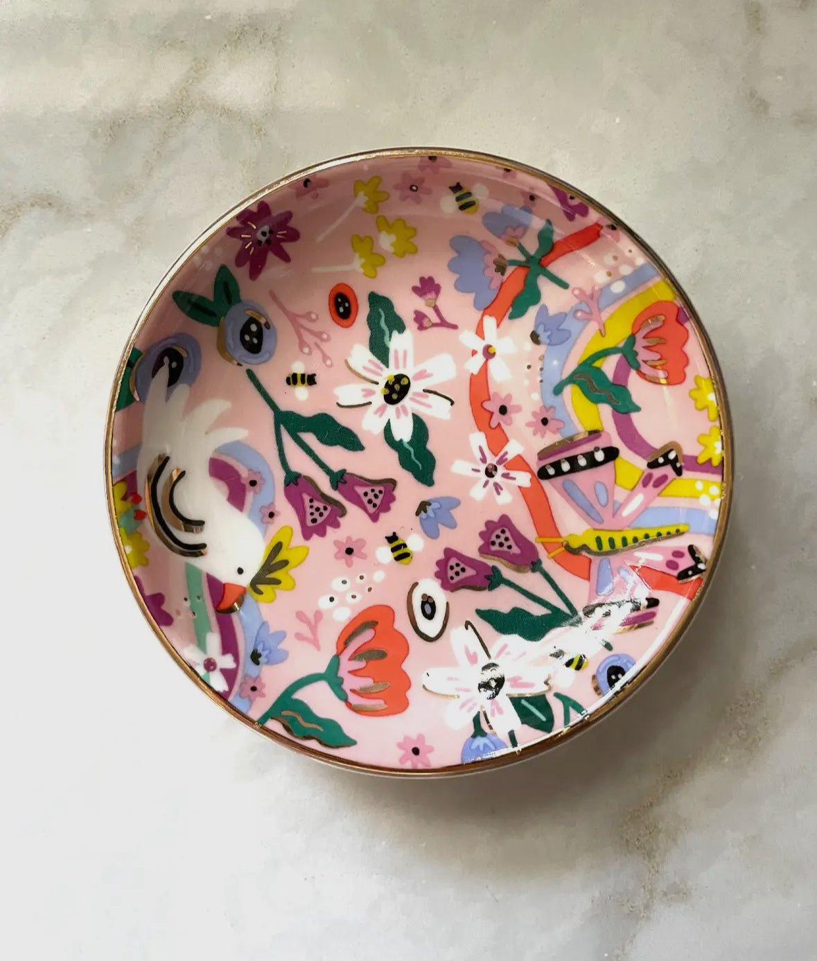 The Garden Porcelain Trinket Dish