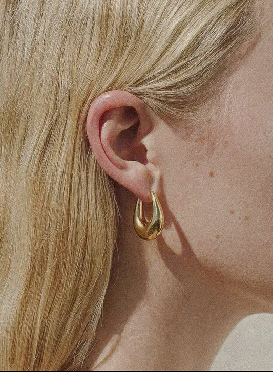 The Classic Droplet Hoop Earrings