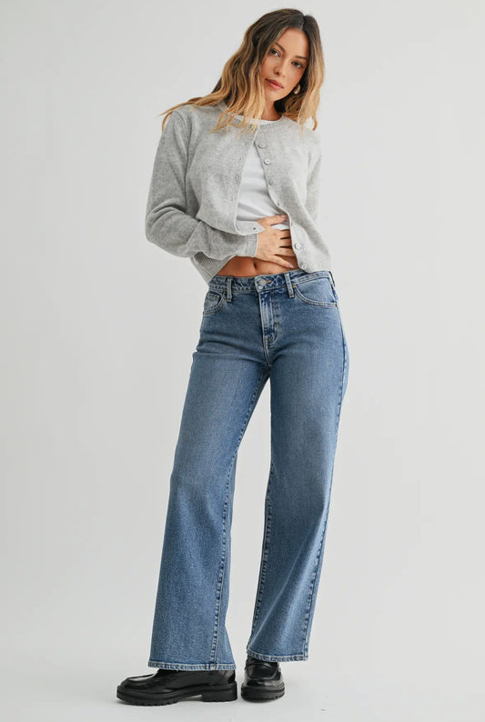 The Shay Slim Wide Leg Jeans