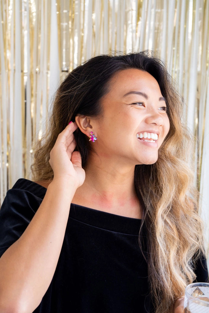 The Christmas Tree Sparkle Studs