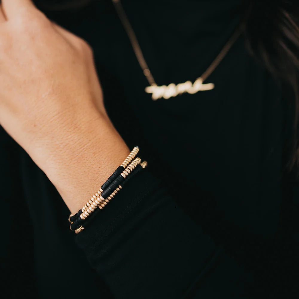 Disc Bead Bracelet Set