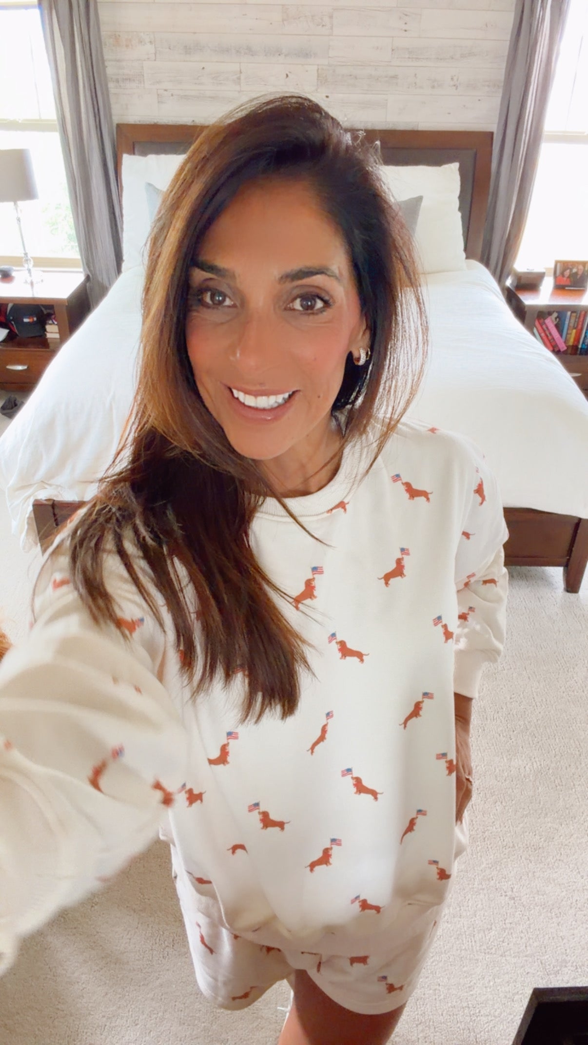 The Americana Dog Short and Sweatshirt Set