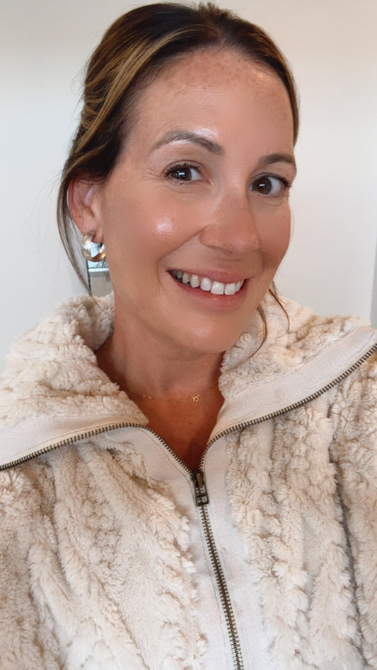 The Silver Textured Hoop Earrings