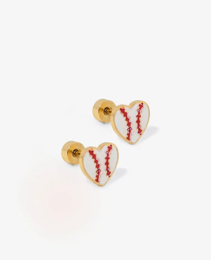 The Baseball Stud Earrings