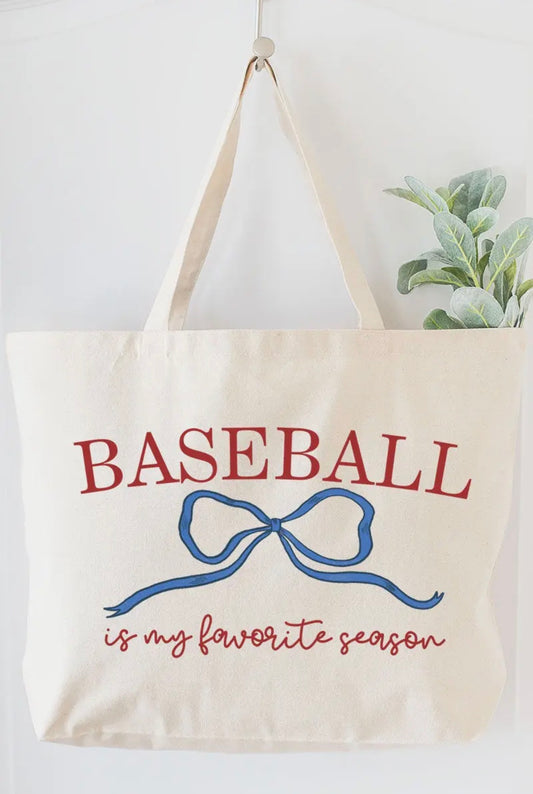 The Baseball Canvas Tote
