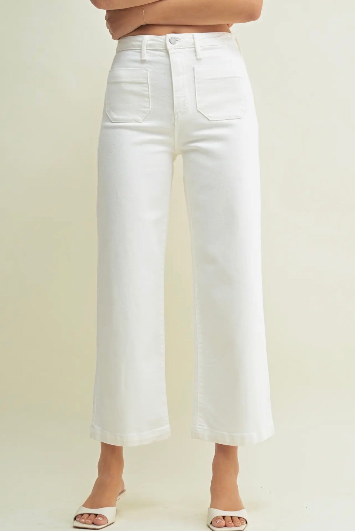 The Cole Patch Pocked Wide Let Jeans