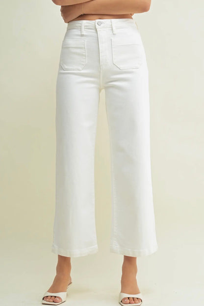 The Cole Patch Pocked Wide Let Jeans