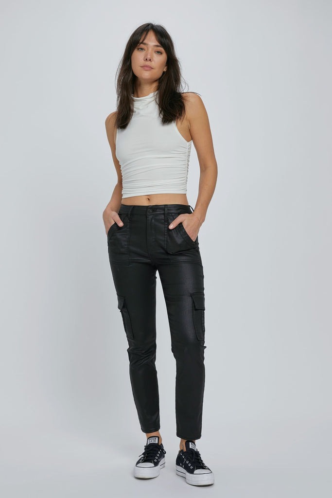 The Rebel Black Coated Skinny Jean