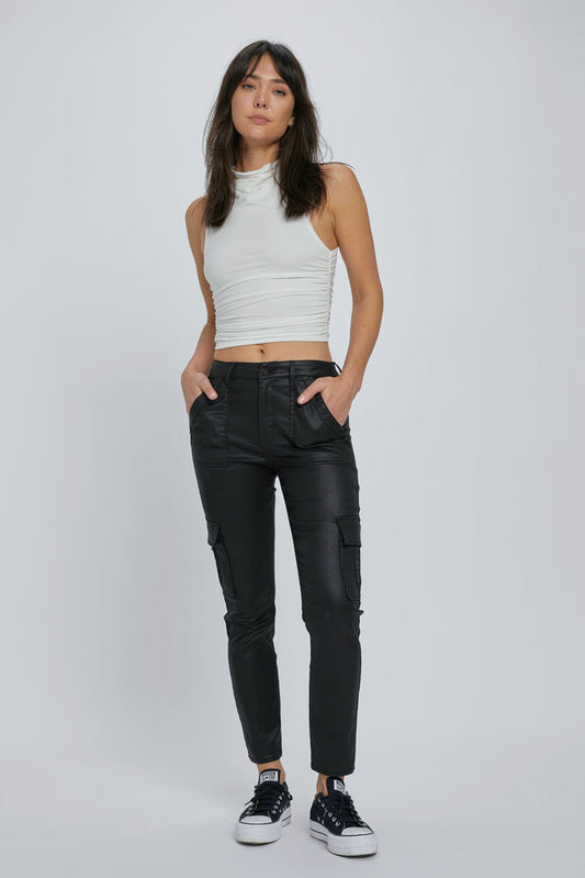 The Rebel Black Coated Skinny Jean