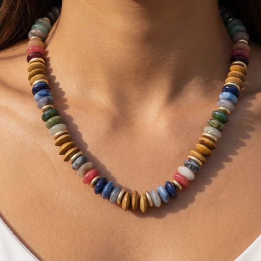 The Alena Rondelle Bead Necklace