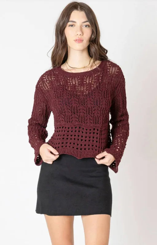 The Greta Open Stitch Sweater