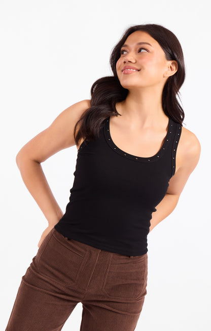 The Annie Studded Knit Tank