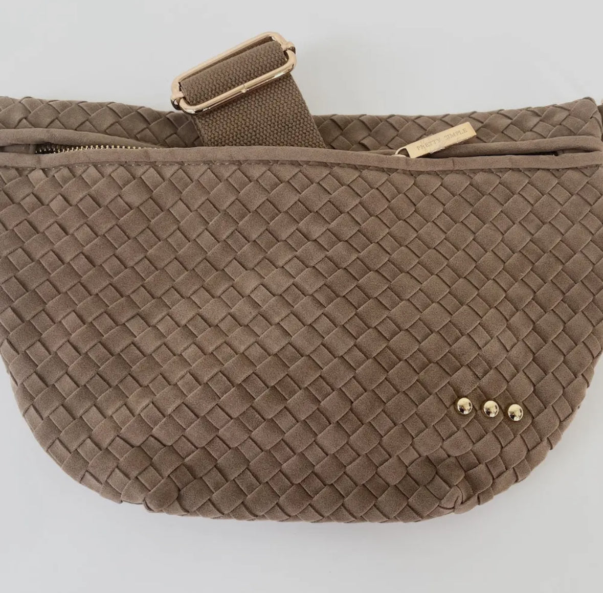 The Suede Woven Bum Bag