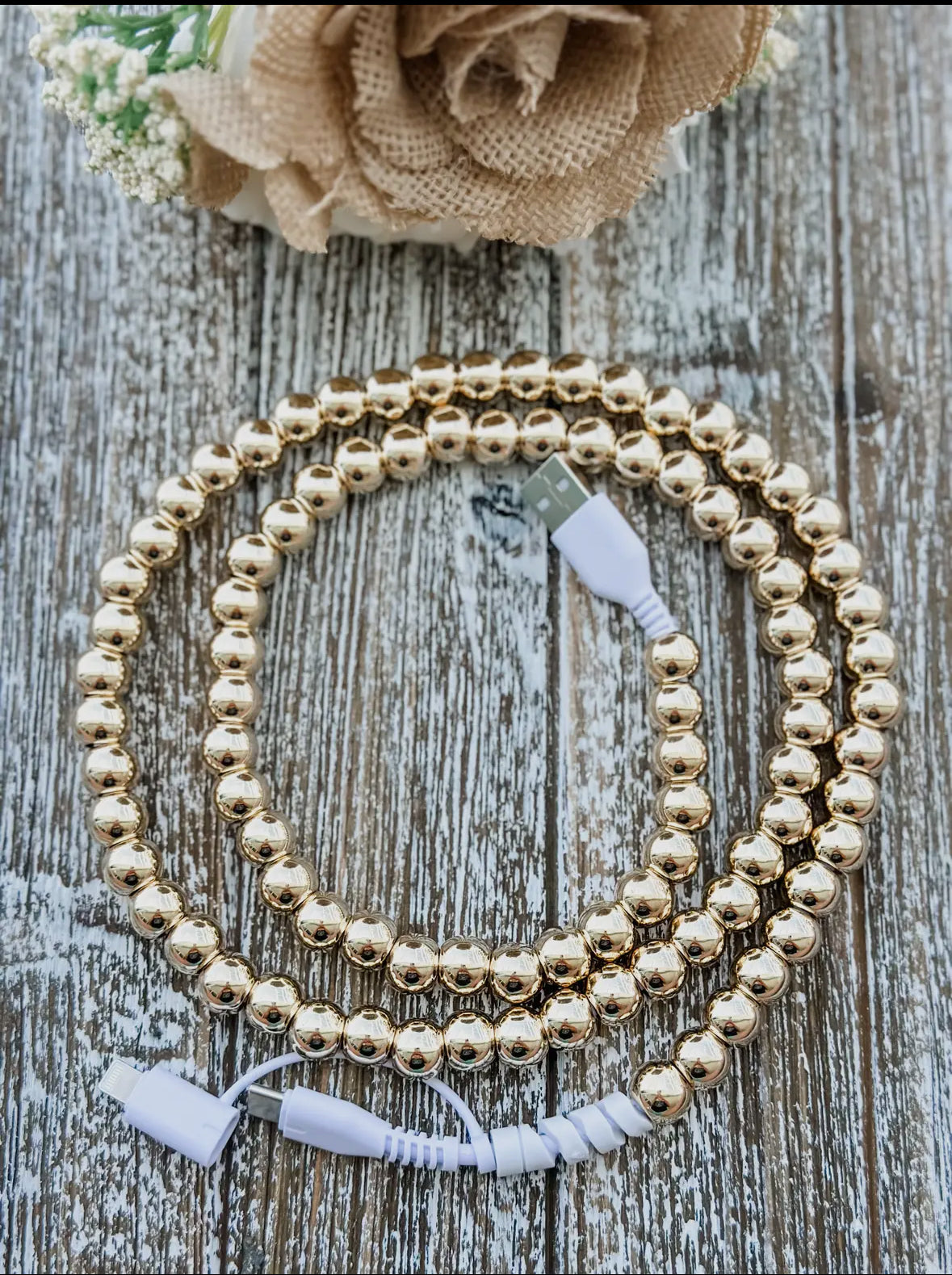 The Beaded 2 in 1 Phone Charger