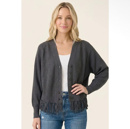 The Kerry Fringe Hem Cardigan