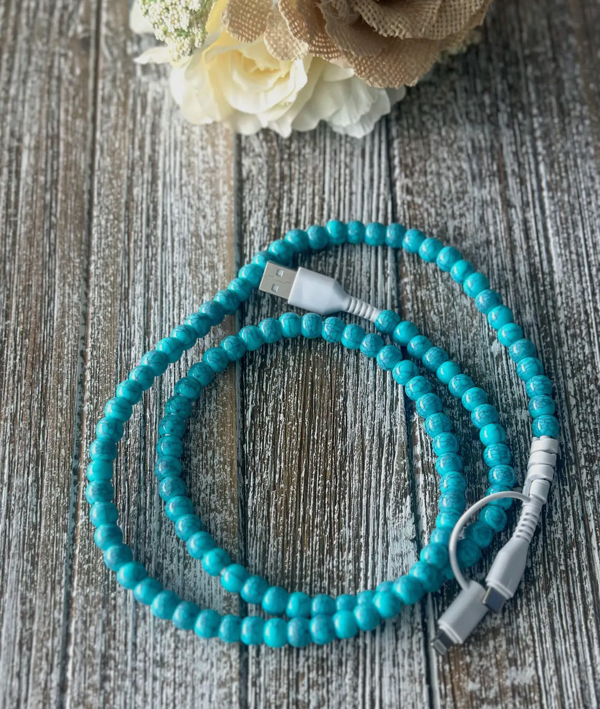 The Beaded 2 in 1 Phone Charger
