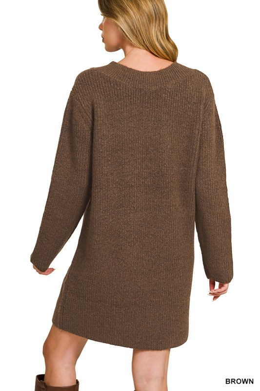 The Chocolate Brown Sweater Dress