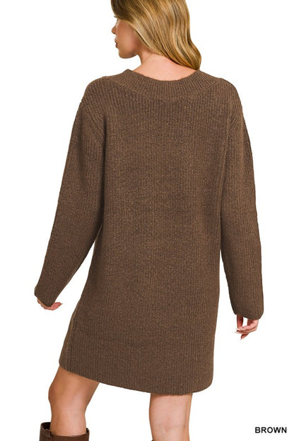 The Chocolate Brown Sweater Dress