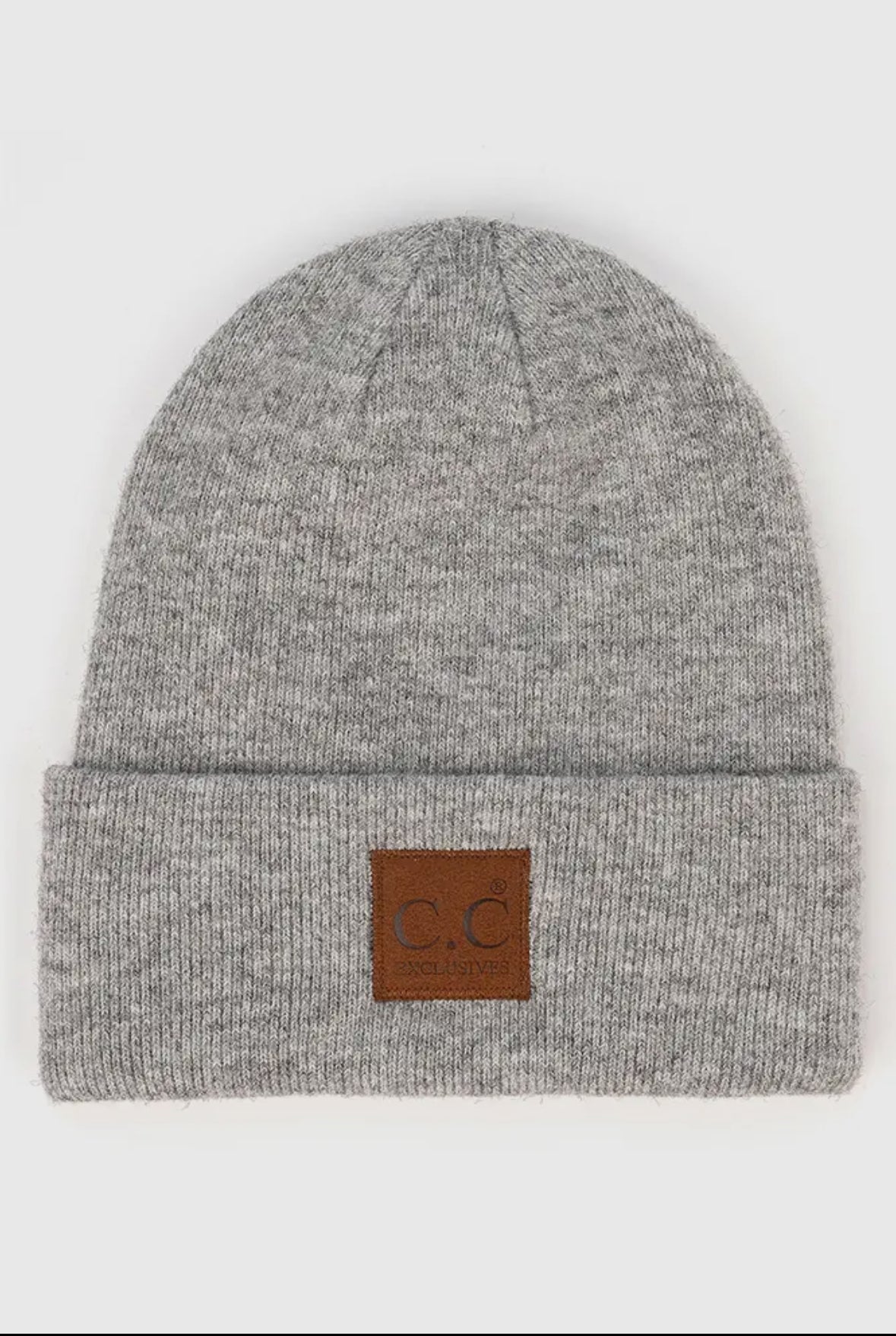 The Unisex Suede Patch Beanie