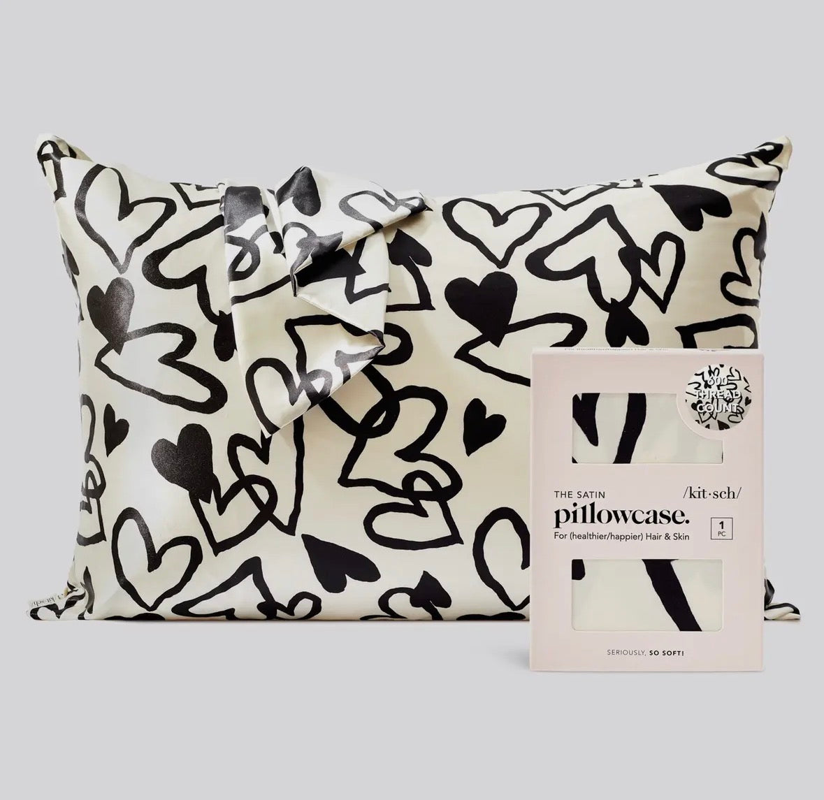 The Satin Heart Pillowcase