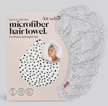 The Dot Microfiber Hair Towel