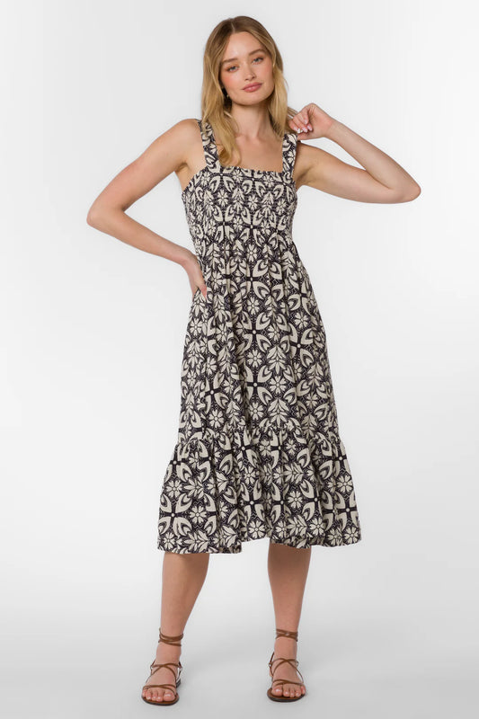 The Navy Geo Dress